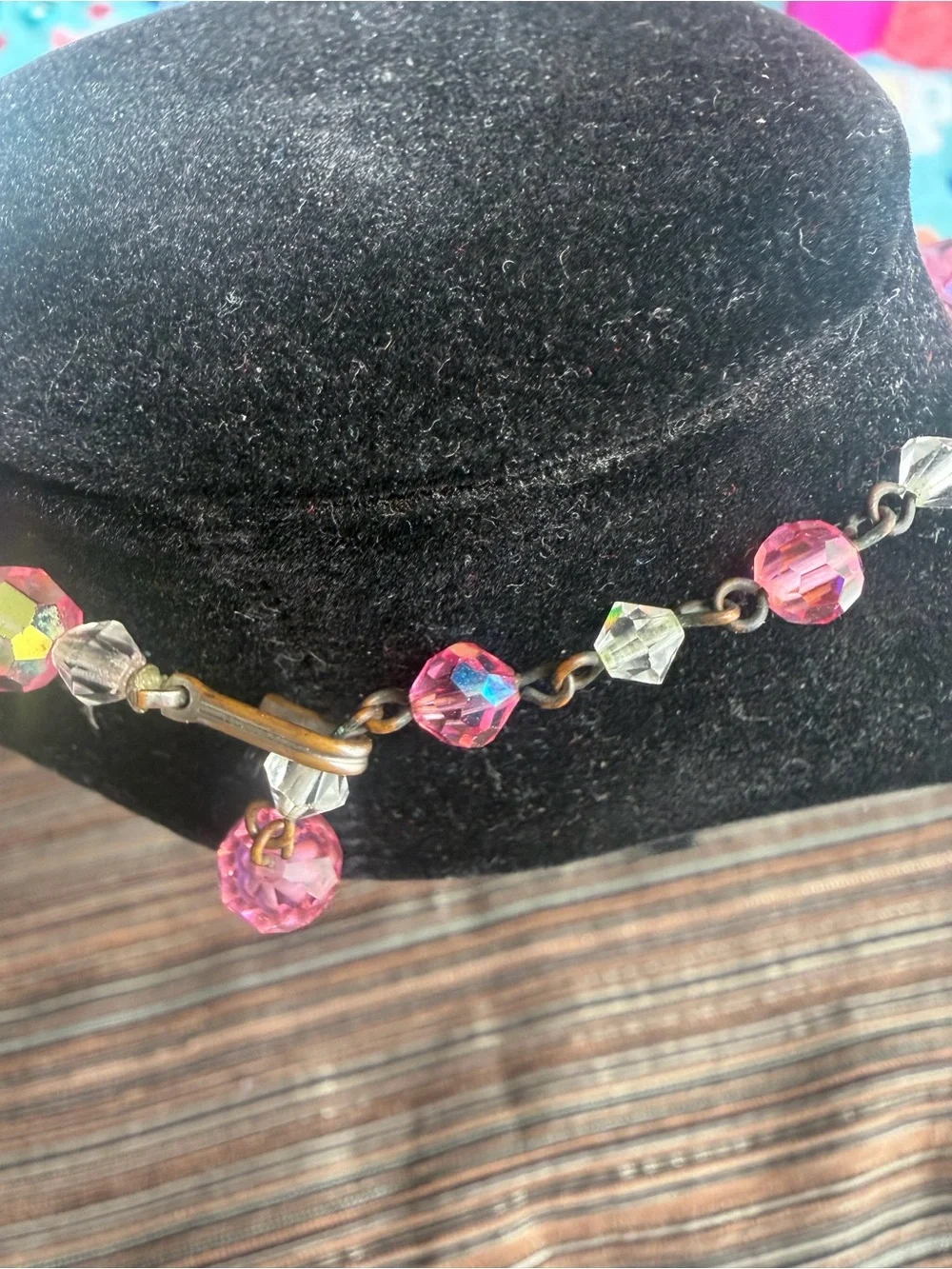 Vintage Y2K Pink Crystal Bead Necklace - Women's Jewelry